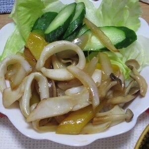 イカ野菜炒め